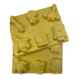 Lot of 2 2015 SpongeBob SquarePants Jello Molds Jigglers Gary Patrick